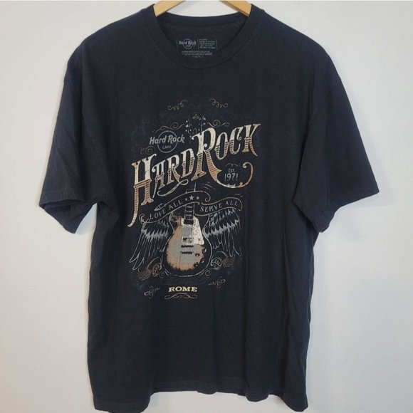 Hard Rock Cafe Other - Hard Rock Cafe Rome Black Men's T-Shirt XL